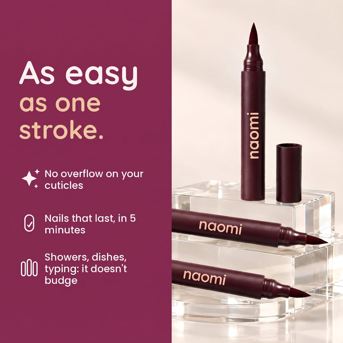 As easy as one stroke
