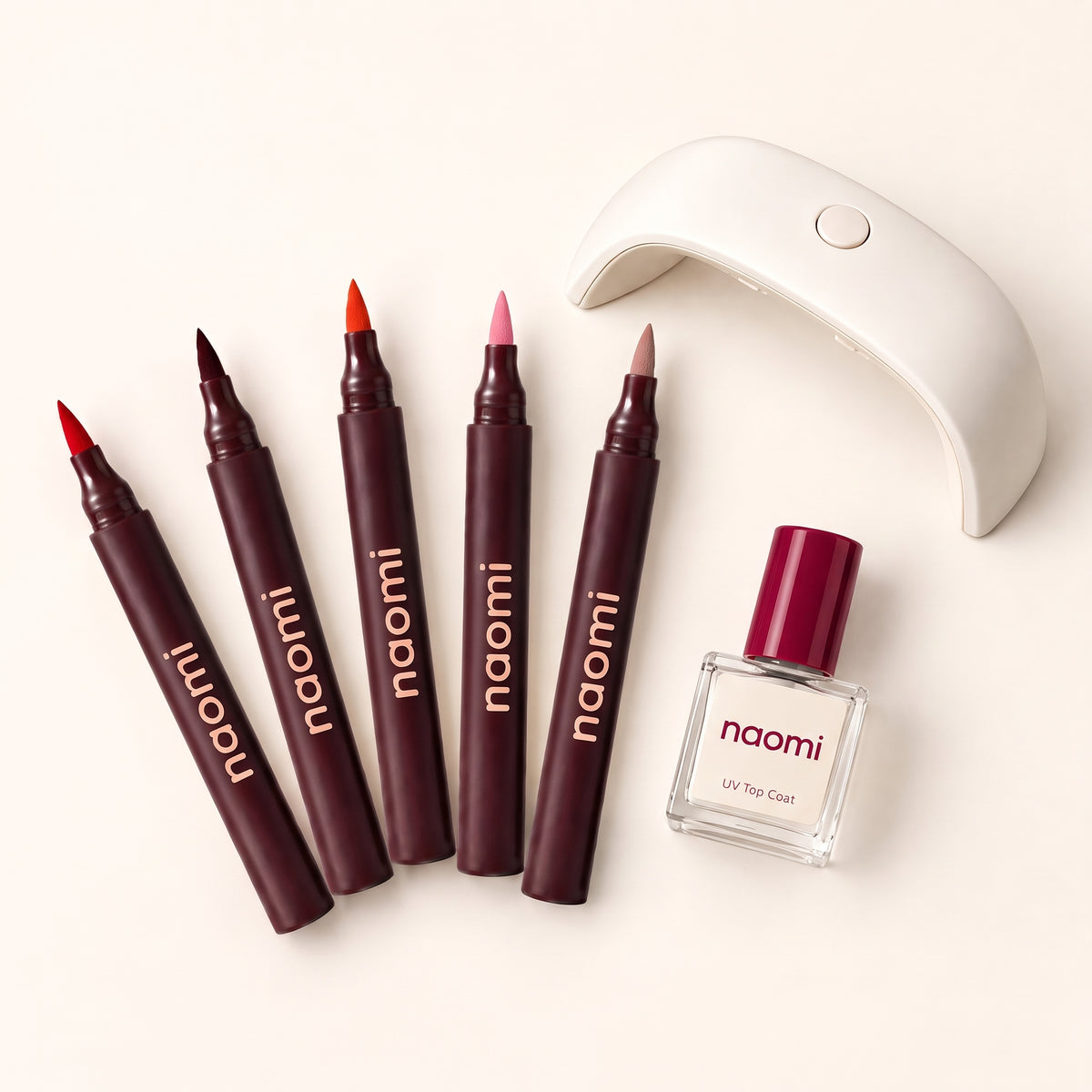 naomi v2 set flatlay
